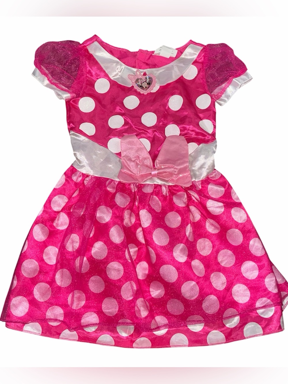 Disney Minnie Mouse Pink Polka Dot Costume Dress
